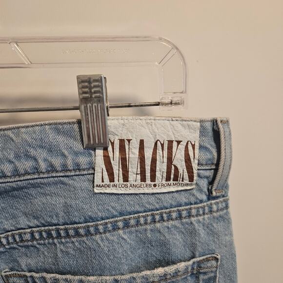 Snacks By Mother The Fun Dip Puddle Lots Of Nibbles Wide Leg Jean Women's 30 - Picture 7 of 10